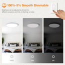 CYCEVSUN 15.8IN LOW PROFILE LED CEILING LIGHT, DIMMABLE, 1 PACK - WHITE - Brand New