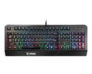 MSI VIGOR GK20 GAMING KEYBOARD WATER REPELLENT STATIC MULTI-COLOR - BLACK - Like New