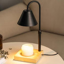 GODONLIF BLACK DIMMABLE CANDLE WARMER LAMP ADJUSTABLE HEIGHT TIMER WOODEN BASE Like New