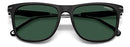 CARRERA MEN'S SUNGLASSES - MATTE BLACK FRAME, LENSES -  BLACK/GREEN - Like New