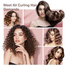 VYLTO 5 IN 1 CURLING IRON SET-INSTANT HEAT HAIR CURLING WAND CURLING BRUSH -GOLD - Like New