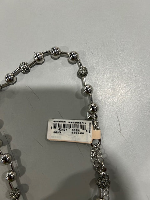 REBECCA MINKOFF SILVER RHODIUM BRACELET - SILVER - Brand New