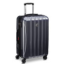 DELSEY PARIS HELIUM AERO HARDSIDE LUGGAGE SPINNER WHEELS TITANIUM 25" CHECKED - Like New