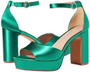 THE DROP WOMEN'S HAMALIE PLATFORM - SIZE 8.5 - JADE SATIN - Like New
