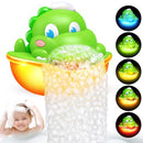 DIYFRETY BABY BATH TOYS LIGHT-UP DINOSAUR BATH BUBBLE MACHINE AUTOMATIC BUBBLE Like New