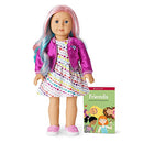 AMERICAN GIRL TRULY ME 18 INCH DOLL LIGHT BLUE EYES PASTEL MULTICOLOR HAIR - Like New