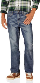 AMAZON ESSENTIALS MEN STRAIGHT-FIT STRETCH JEAN - SIZE: MEN 34X30 - MEDIUM WASH - Like New