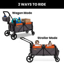 DELTA CHILDREN JEEP SPORT ALL-TERRAIN STROLLER WAGON - CH25272 - GREY/ORANGE - Like New