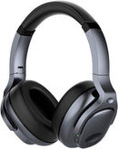 Tapela E9 MAX Bluetooth Headphones Active Noise Cancelling - Silver/Gray - Like New