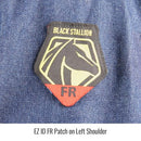 Black Stallion FS8-DNM 8 oz. FR Cotton/Denim Long Sleeve Work Shirt, X - Brand New