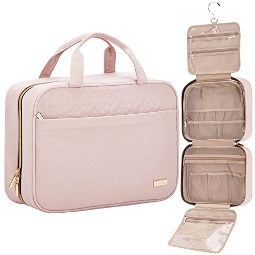 NS06A1913 NISHEL TRAVEL TOILETRY BAG WOMEN, ORGANIZER FOR SHAMPOO SIZE L - PINK - Like New
