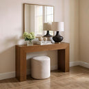 Plank + Beam Grand Console Table 56 Inch Pecan Wirebrush 2700402002-197 - Like New
