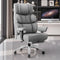 BESTGLORY OFFICE DESK CHAIR with FOOTREST - GRAY - Like New