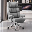 BESTGLORY OFFICE DESK CHAIR with FOOTREST - GRAY - Scratch & Dent