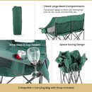 ARROWHEAD OUTDOOR Portable Folding Double Duo Camping Chair KKS0270U - GREEN - Like New