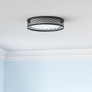 TOBUSA 36W LED Ceiling Lights, Industrial Flush Mount 2 Pack - Black - Brand New