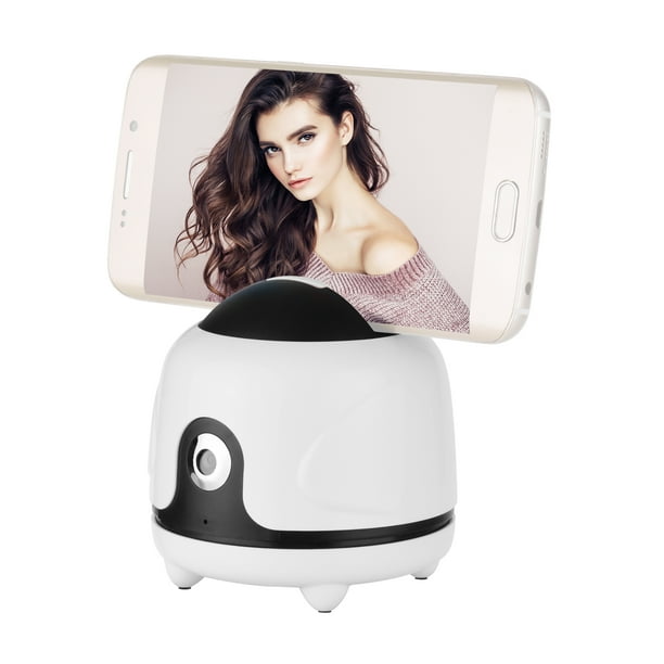 AMDOHAI 360° SMART TRACKING HOLDER PHONE SELFIE STICK HOLDER - WHITE/BLACK - Like New