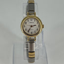TIMEX CARRIAGE WOMEN'S WATCH TWO-TONE STRETCH BAND - SILVER & - Scratch & Dent