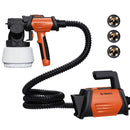 TILSWALL PAINT SPRAYER 800W HVLP SPRAY PAINT GUN WITH 1300ML CONTAINER-ORANGE - Like New