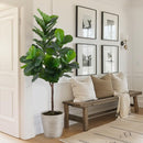 Yepdin Faux Fiddle Leaf Fig Tree 6 FT - Artificial Ficus Tree - B0B827QBC8 - Brand New