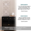MH London Wall Medallion Large Wood Wall Decor Set of 2 Room Decor - Like New