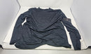 GALAXY BY HARVIC PULLOVER HEATHER KNIT SHIRT MEN - SIZE: MEN L - BLACK - Brand New