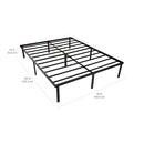 Amazon Basics Sturdy Heavy-Duty Non-Slip Platform Bed Frame - King - Black - Like New