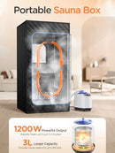 FREEYARE SAUNA BOX, PORTABLE SAUNA FOR HOME, STEAM SAUNA TENT, 1200W 3L - BLUE - Like New
