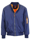 GALAXY BY HARVIC SPIRE BY GALAXY FLIGHT JACKET, NAVY, SIZE 2X-LARGE - Brand New