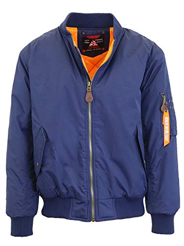GALAXY BY HARVIC SPIRE BY GALAXY FLIGHT JACKET, NAVY, SIZE 2X-LARGE - Brand New