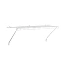 Rubbermaid Direct Wall Shelf 3 Ft Wide Mounting Hardware Kit Included, White - Brand New