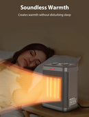 Pereysi Small Space Heater, 1500W/900W PTC Ceramic Space Heater PTC-SH002 - GRAY - Like New