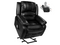 QOMOTOP POWER LIFT FAUX LEATHER RECLINER CHAIR - BLACK - Like New