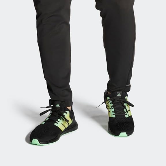 ADIDAS ULTRABOOST 5.0 DNA SHOES MEN'S MEN 9 - CORE BLACK/CLOUD WHITE/BEAM GREEN - Brand New