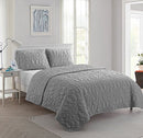 VCNY Home Queen Quilt 3-Piece Set Shore Grey B01MYRWQE9 - NEW - Brand New