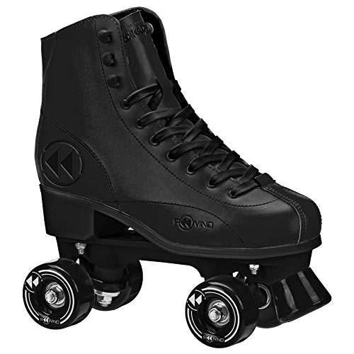 ROLLER DERBY REEWIND SPINR HIGH-TOP ROLLER SKATES INDOOR/OUTDOOR, SIZE 9 - BLACK - Like New