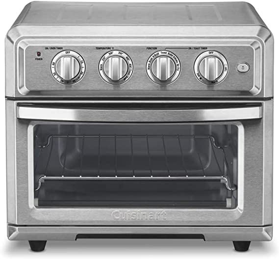Cuisinart Air Fryer Toaster Oven Bake Grill Broil TOA-60 - Silver New