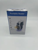 GENERIC PORTABLE WALL OUTLET SPACE HEATER REMOTE CONTROL 500 WATTS - BLACK WHITE - Like New