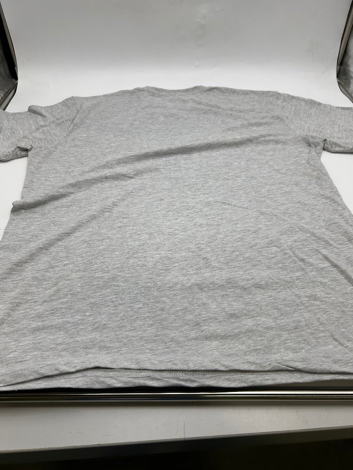 CHEROKEE MENS HENLEY TEE - SIZE: MEN L - GRAY MELANGE - Brand New