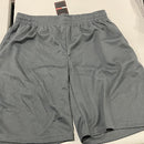 JUMP START MENS MOISTURE WICKING PERFORMANCE MESH SHORTS - SIZE: L - CHARCOAL - Brand New