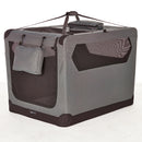 AMAZON BASICS FOLDING PORTABLE SOFT PET DOG CRATE CARRIER 42 X - Scratch & Dent