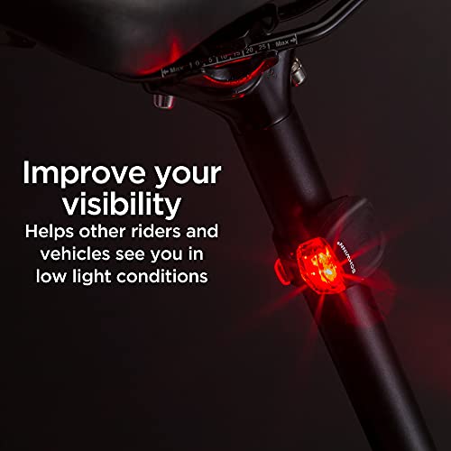 SCHWINN QUICK WRAP BIKE REAR LIGHT TOOL FREE BRIGHTNESS SW79070A - BLACK - Brand New