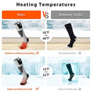 MATKAO HEATED SOCKS RECHARGEABLE WASHABLE BATTERY ELECTRIC HEATED SOCKS X-LARGE - Like New