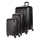 SwissGear 7272 Energie Hardside Expandable, 3 Piece Set (19/24/27) - Black/Black - Like New