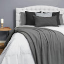 Northwest Ashford Home Cozy Warmwell Blanket Charcoal King Size 108 x 90 - Brand New