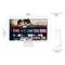 SAMSUNG 32-Inch M8 (M80D) Series 4K UHD Smart Monitor LS32DM801UNXZA - White - Like New