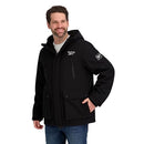 OMRB1716 REEBOK MEN'S INSULATED SOFTSHELL WINTER JACKET SIZE: MEN L - BLACK - Like New