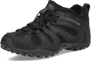 J099405 MERRELL MEN CHAMELEON 8 STRETCH TACTICAL WORK SHOES, SIZE 11.5, BLACK - Like New