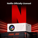 TMY V08 Projector WiFi and Bluetooth 1080P Full HD Portable, V08-APPS - Black - Like New