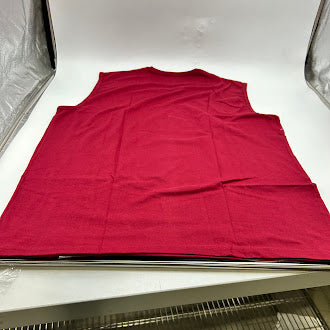 GALAXY BY HARVIC SLEEVESLESS ATHLETIC TEE SHIRT - SIZE: MEN XL - DEEP CRIMSON - Like New
